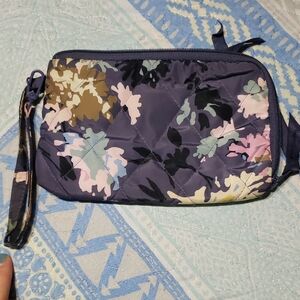 Vera Bradley RFID Corner Zip Lightweight Wristlet In Chrysanthemum Crush